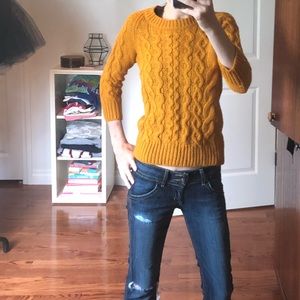 J.Crew mustard color size small sweater
